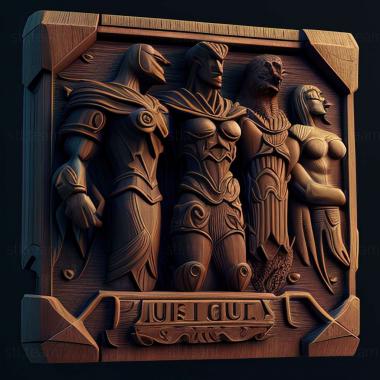 3D модель Гра JUSTICE MONSTERS FIVE (STL)